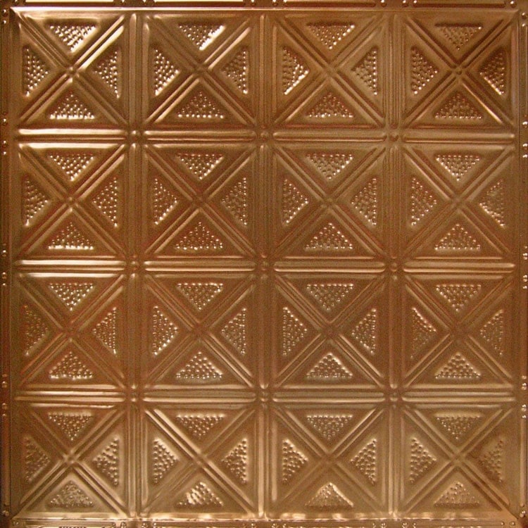 Paneele Decke Kupfer